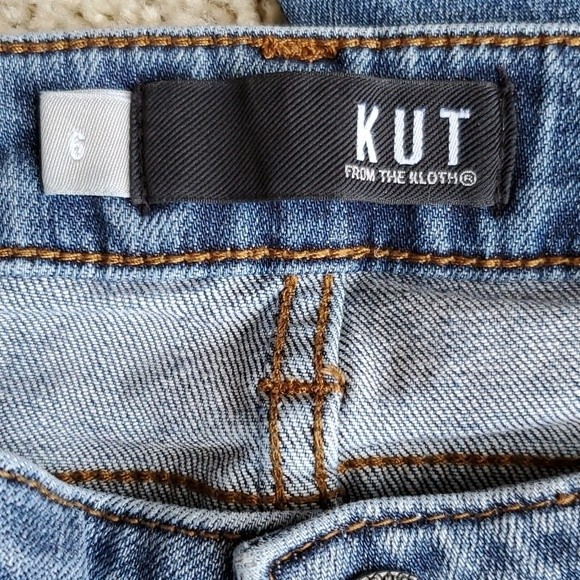 Kut from the Kloth Distressed Catherine Boyfriend Jeans Size 6 - Picture 10 of 13